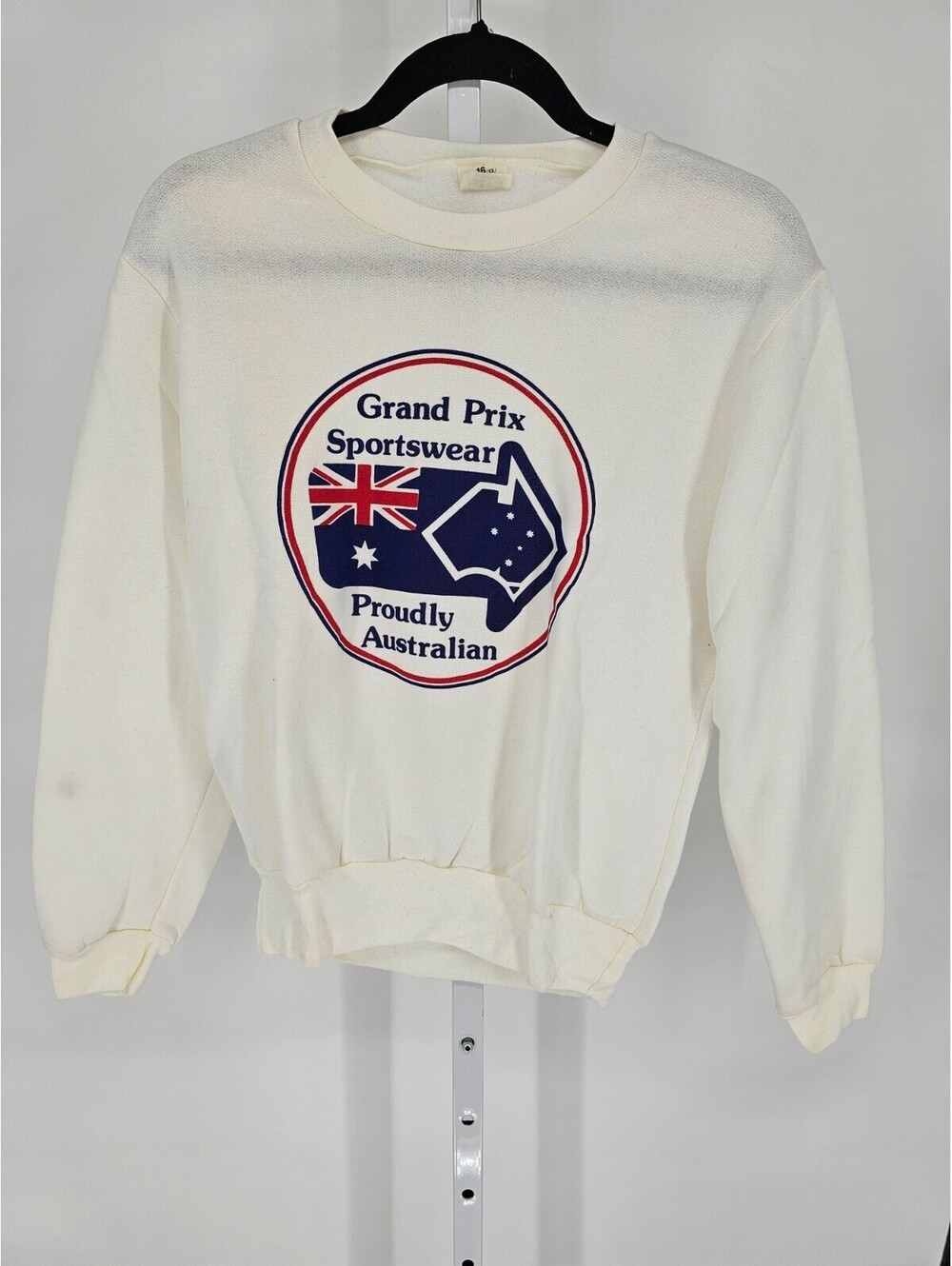 Vintage Grand Prix Sportswear Womens Sz L Crew Neck Sweatshirt Australia